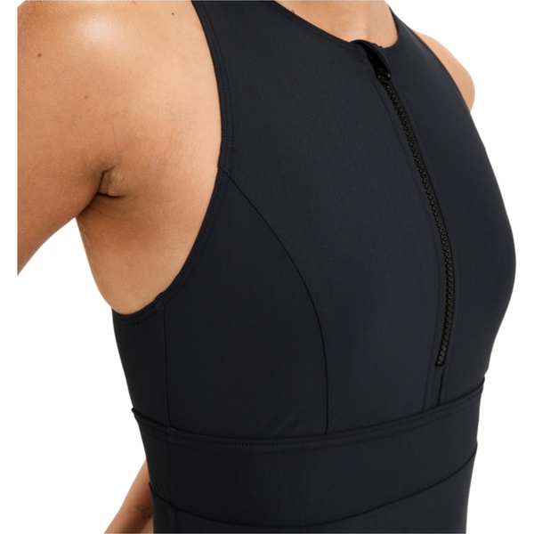 2025 Roxy Womens Active High Perf One Piece Swimsuit ERJX103763 - Anthracite